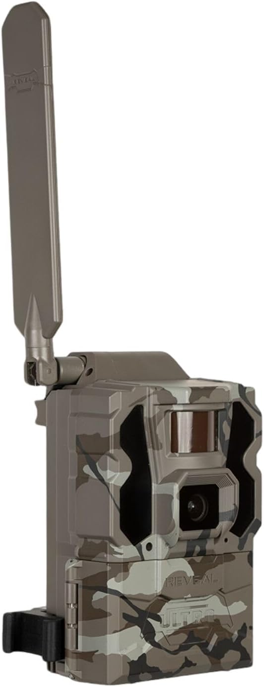 TACTACAM Reveal Ultra Cellular Trail Camera: 4K Photo, 1080p Video, Live View, GPS Tracking-Enabled, Switchable No-Glow/Low-Glow Flash