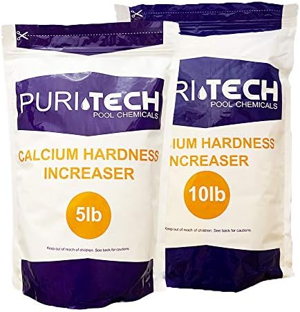 Puri Tech Pool Chemicals Calcium Hardness Increaser Plus – Increases Calcium Hardness Levels & Helps Prevent Corrosion and Staining - 94% Calcium Chloride– 25 lb