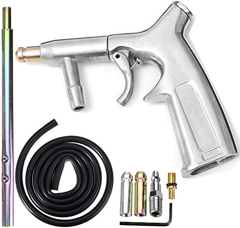 Sand Blaster Gun Kit,Sandblaster Gun for Sandblasting Cabinet Machine Abrasive Blaster with Ceramic Nozzle,Siphon Feed
