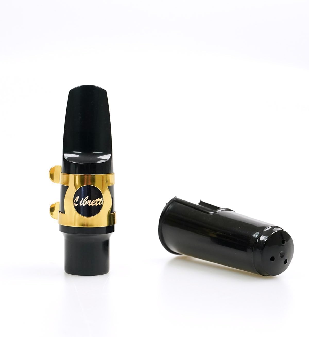 Libretto Alto Saxophone Mouthpiece Kit, Giftable Standard Mouthpiece Set: ABS Mouthpiece, Plastic Cap