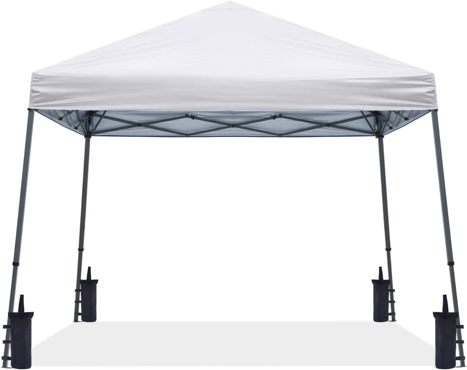 ABCCANOPY 11x11 Pop Up Canopy Tent, Stable Slant Leg Outdoor Shade, Black