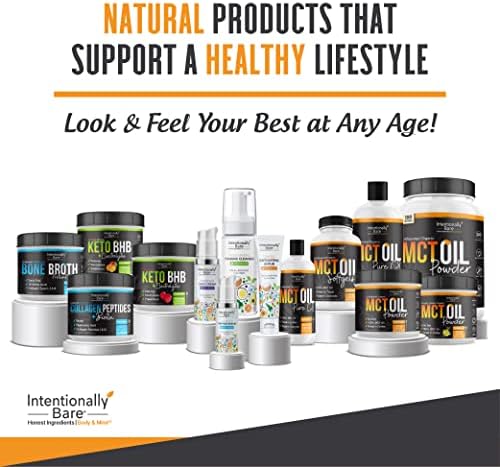 Intentionally Bare Organic MCT Oil Capsules - C8 & C10 Soft gels- 300 ct | Organic C8/C10 MCT oil pills, from 100% pure coconuts