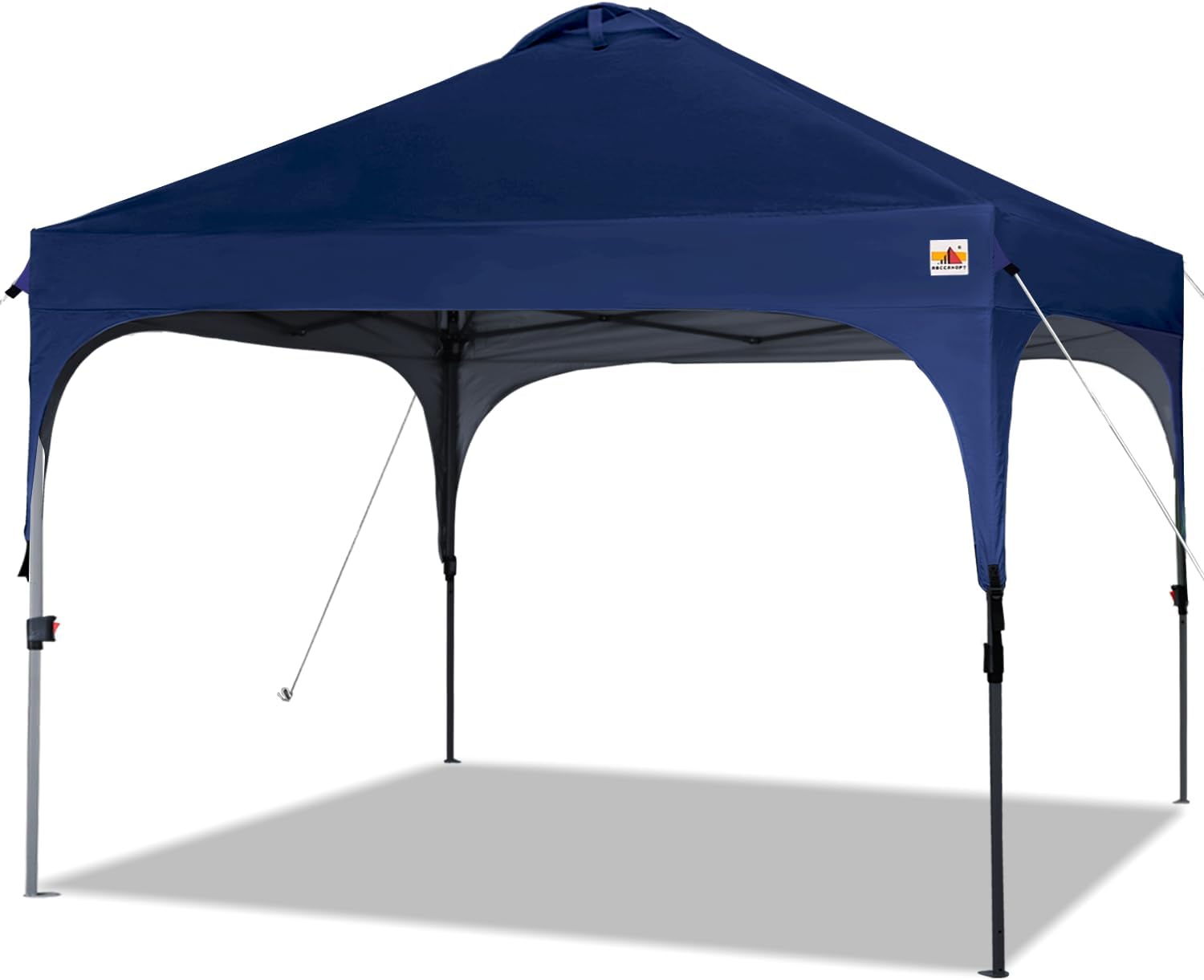 ABCCANOPY Outdoor Pop up Canopy Tent, 10x10 Instant Portable Canopy for Camping, Beach, Backyard,Gray | Water resistant & UV protection canopy, easy setup, with carry bag, ideal for camping, beach, backyard, market events