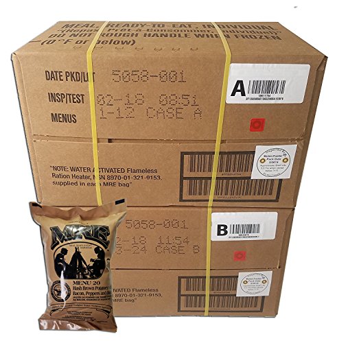 Western Frontier Ultimate MRE Case Bundle - 24 Meals, A&B 2018 | MRE Case Bundle - Western Frontier Guarantee, Military Surplus, 24 Meals
