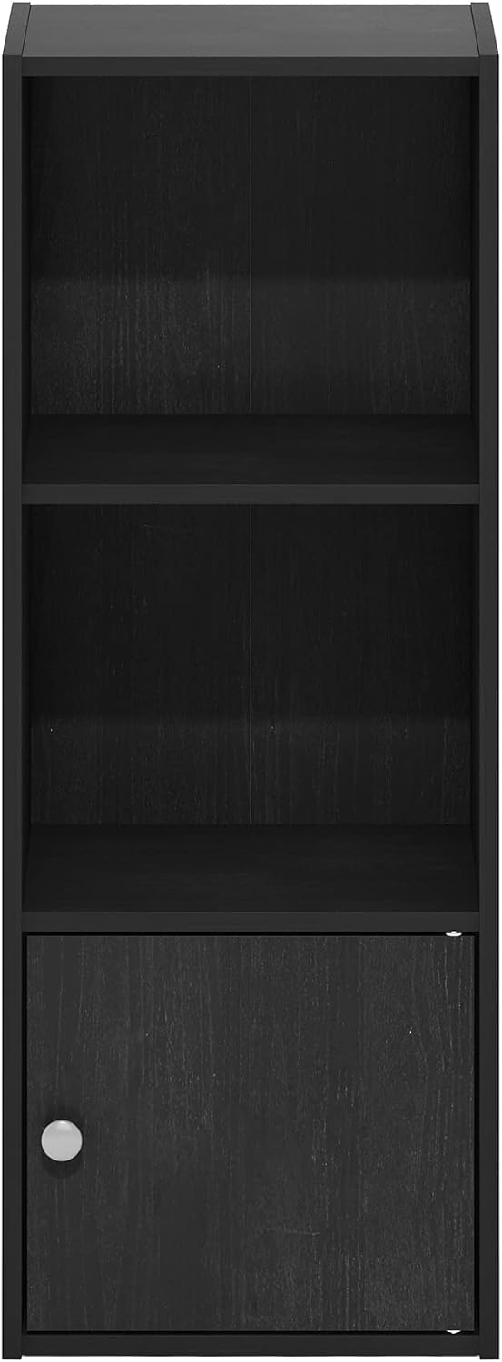 Furinno LUDER Book Shelf, 5-Cube Bookshelf, Easy Assembly Bookcase with Open Shelves, 9.4 x 19.7 x 31.5, for Living Room, Bedroom, Home Office, Darkwood