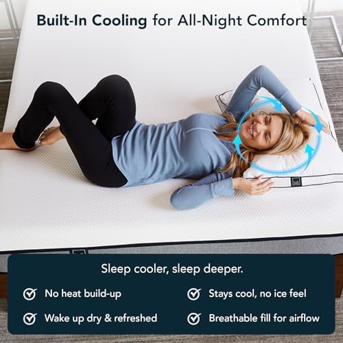 Lull Original 3-Layer Premium Hypoallergenic Pillow — Down Alternative for Neck & Spine Support — Bed Pillows for Sleeping — Cooling, Breathable, Machine Washable with 100-Night Trial — Standard Size