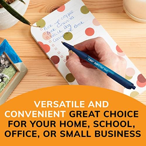 BIC Soft Feel Retractable Ballpoint Pen, 1.0 mm Medium Point, 36-Count | No-Slip Grip for Comfortable Writing | Smooth Ink Flow for Effortless Writing | Ideal for Students, Teachers, And Classrooms