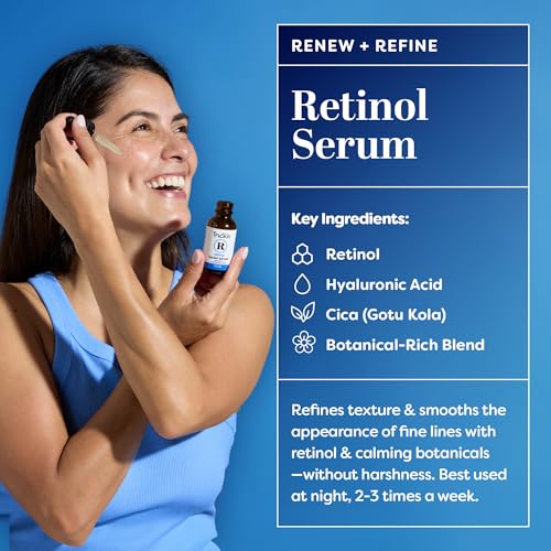 TruSkin Face Serum Duo - Vitamin C Serum & Retinol Serum for Face - AM & PM Anti Aging Skincare Routine - Brightening & Smoothing Facial Serums