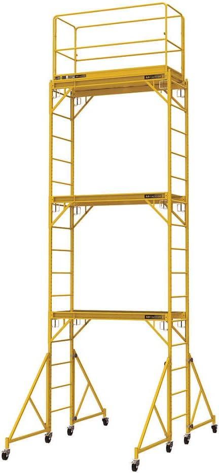 Metaltech Multipurpose 18ft. Maxi Square Triple Baker-Style Scaffold Tower Package - 733-Lb. Capacity, Model Number I-T3CISC