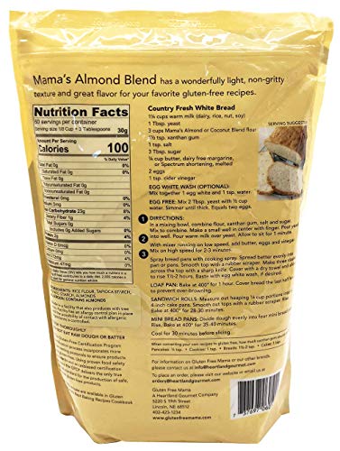 Gluten-Free Almond Flour | 4 lb | Light, Non-Gritty Texture | All-Purpose | Gluten Free Mama