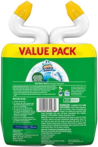 Scrubbing Bubbles Extra Power Toilet Bowl Cleaner, Rainshower, 1 Squeeze Bottle, 24 oz, (Pack of 2)