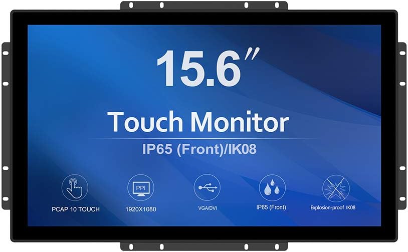 GreenTouch 18.5 Industrial Touch Monitor Open Frame, HDMI/VGA/DVI Interface, Muliti Touch Capacitive Touch Screen Technology