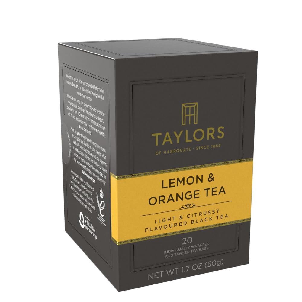 Taylors of Harrogate Green Tea with Jasmine, Individually Wrapped Bags, 20 Count (Pack of 1), Delicate, Floral & Sweet, Caffeinated, Enjoy Hot or Iced, 20 Teabags