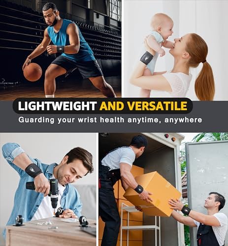 Wrist Compression Strap Wrist Brace Wrist Wraps for Fitness, Weight Lifting, Tendonitis, Carpal Tunnel Arthritis, Pain Relief