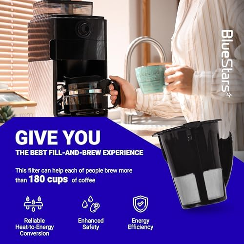 BlueStars Upgraded 2 Pack 119367 Reusable Coffee Keurig Filter Replacement Part for Keurig K Cups 2.0 Series