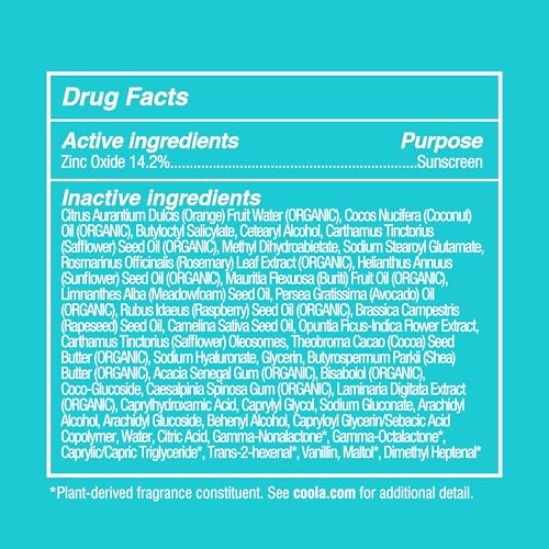 COOLA Organic Mineral Sunscreen & Sunblock Body Lotion, Skin Care for Daily Protection, Broad Spectrum SPF 30, Tropical Coconut