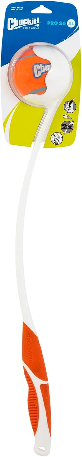 Chuckit! Pro 26L Dog Ball Launcher, 26" Length, Includes Large Ball (3") For Dogs 60-100 Pounds
