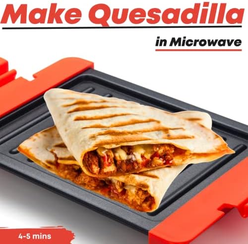 Maconee Microwave Sandwich maker | Microwave Grill Cheese Maker | Microwave Crisper Toaster Cookware | Panini Press | Cooking Fast and Dishwasher