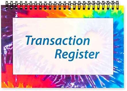 Side Spiral Bound Tie Dye Checkbook/Transaction Register