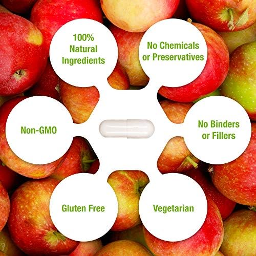 Apple Cider Vinegar 1500mg, 100% Organic, Pure & Raw - Healthy Digestion & Detox Support - 60 Day Supply