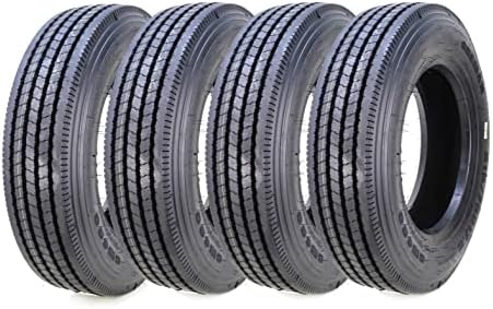 Set 4 Heavy Duty All Steel Trailer Tires 225/75R15 14 Ply 124/121M 11150