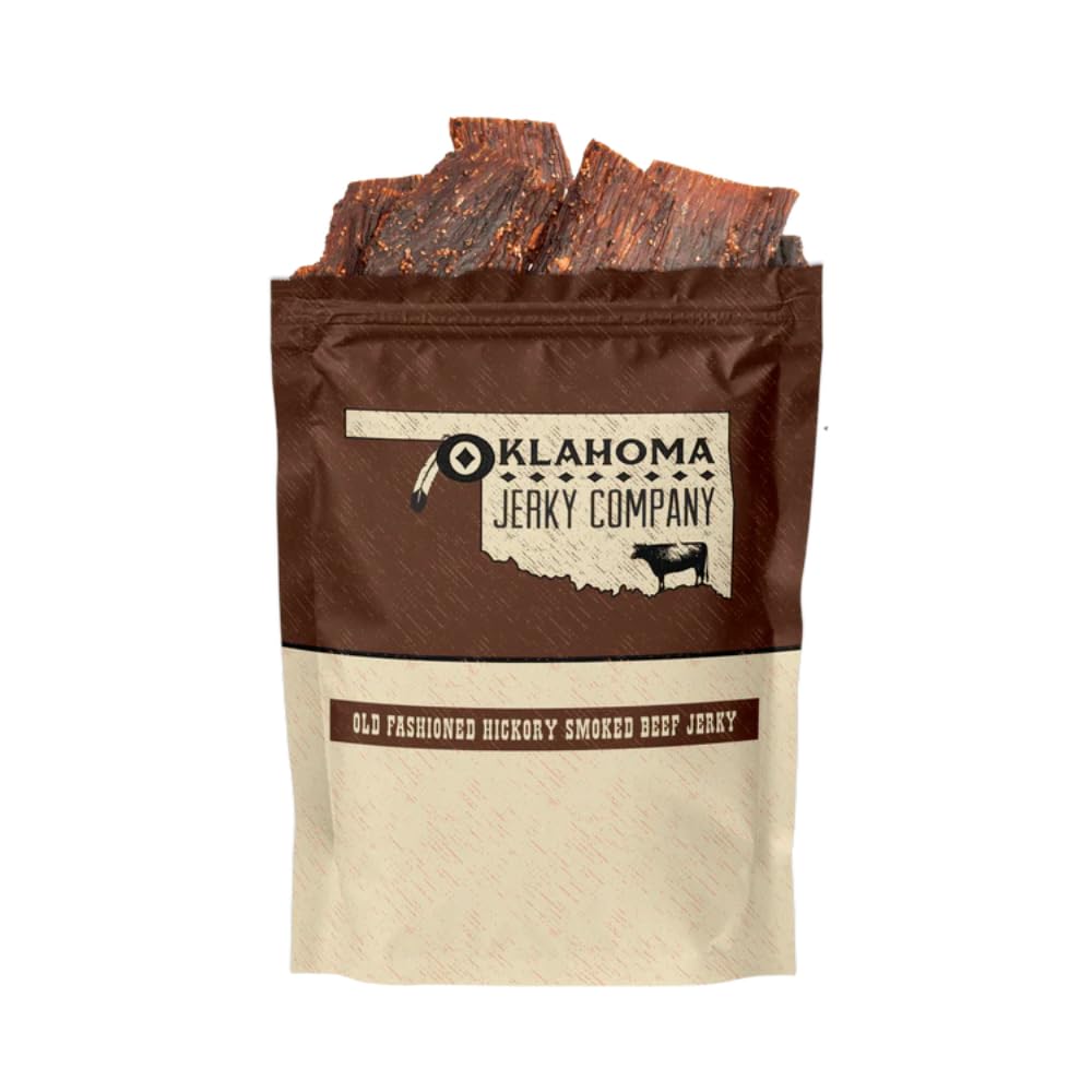 Old Fashioned Hickory Beef Jerky - No Frills Tough and Old Style Dry Beef Jerky - All Natural, Gluten Free, No Added Preservatives and No Added MSG, Healthy Protein Snacks, 2 oz (Pack of 3)