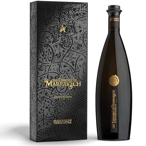 Les Terroirs de Marrakech Organic Olive Oil Extra Virgin, 17 fl oz | Premium Moroccan EVOO for Salads and Bread Dipping, Carbon Neutral, Smooth & Polyphenol-Rich, Trusted By Award-Winning Chefs