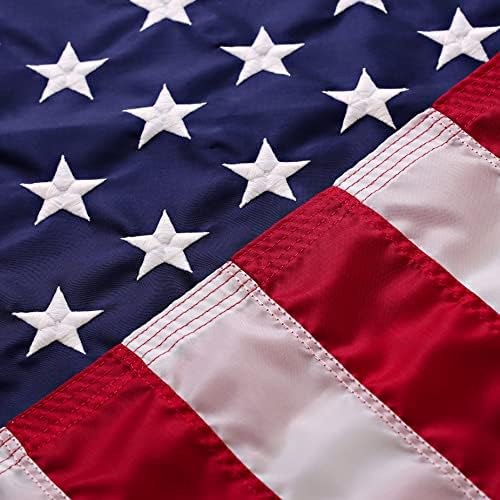 American Flag Made in USA | American Flags for Outside 3X5 | Premium US Flag 3X5 Heavy Duty Outdoor with Embroidered Stars and Sewn Stripes.