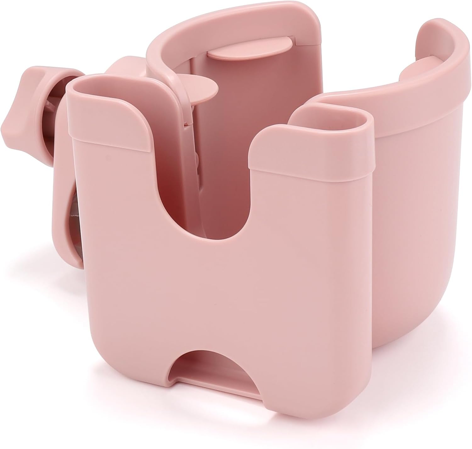 Accmor Stroller Cup Holder with Phone Holder, Bike Cup Holder, Universal Cup Holder for Uppababy Nuna Strollers, 2-in-1 Drinks Holder for Walker