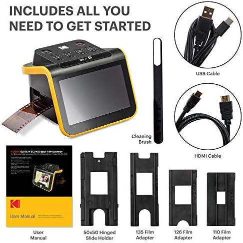 KODAK Slide N Scan Film & Slide Scanner, 22MP, 5" LCD Screen, 135/110/126mm