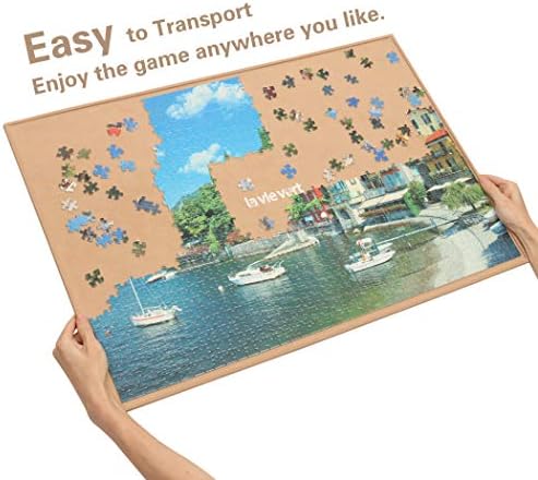 Lavievert 1000 Piece Puzzle Board, Lightweight & Portable Jigsaw Table