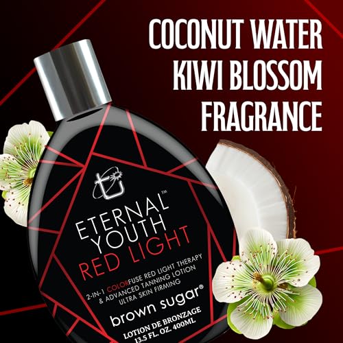 Brown Sugar Eternal Youth Red Light 2-in-1 Tanning Lotion, 13.5 Fl Oz
