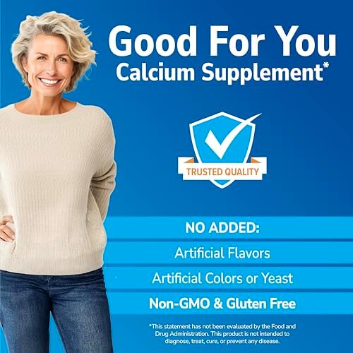 21st Century Calcium Citrate Plus D3 Maximum - 630 mg Calcium, Bone Health Support, Easily Absorbable, Gluten Free, Non-GMO, Compare to Citracal +D3, 400 Tablets