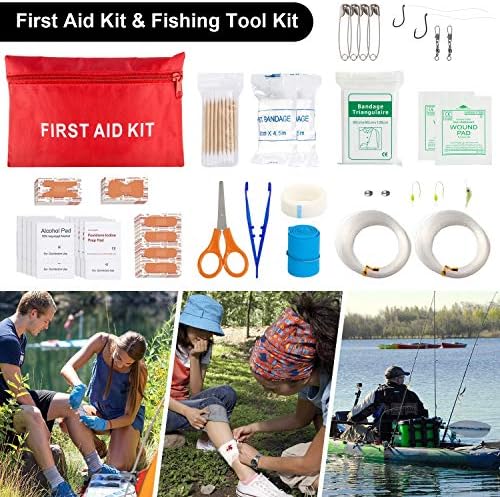 Survival Kit, First Aid Kit Survival Gear and Supplies Emergency Kit with Bug Out Bag Tactical Military Grade Molle IFAK for Camping, Earthquake