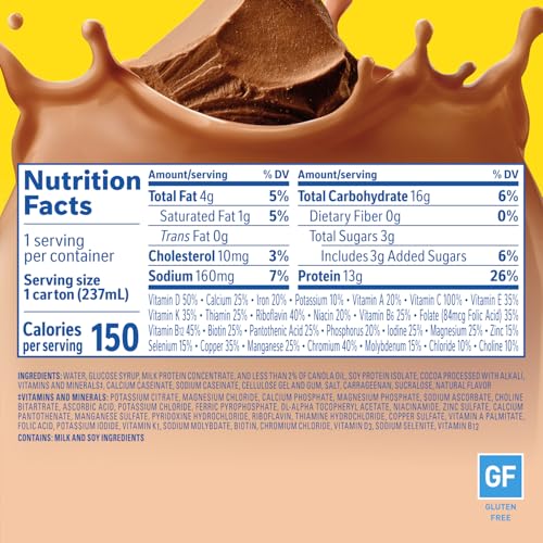 Carnation Breakfast Essentials Light Start Ready-to-Drink, Chocolate