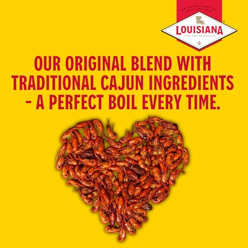 Louisiana Fish Fry Crawfish, Shrimp & Crab Boil Seasoning 16 oz - Pack of 4