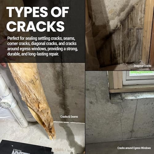 RadonSeal Complete DIY Foundation Crack Repair Kit, Urethane Sealant
