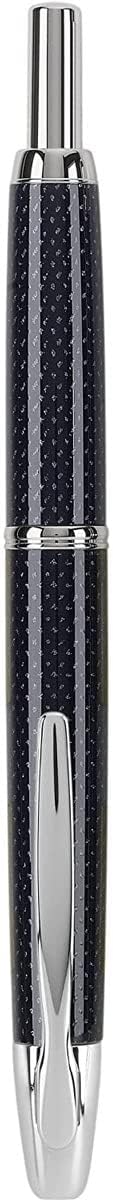 PILOT Vanishing Point Collection Refillable & Retractable Fountain Pen, Matte Black Barrel, Blue Ink, Fine Nib (60580)