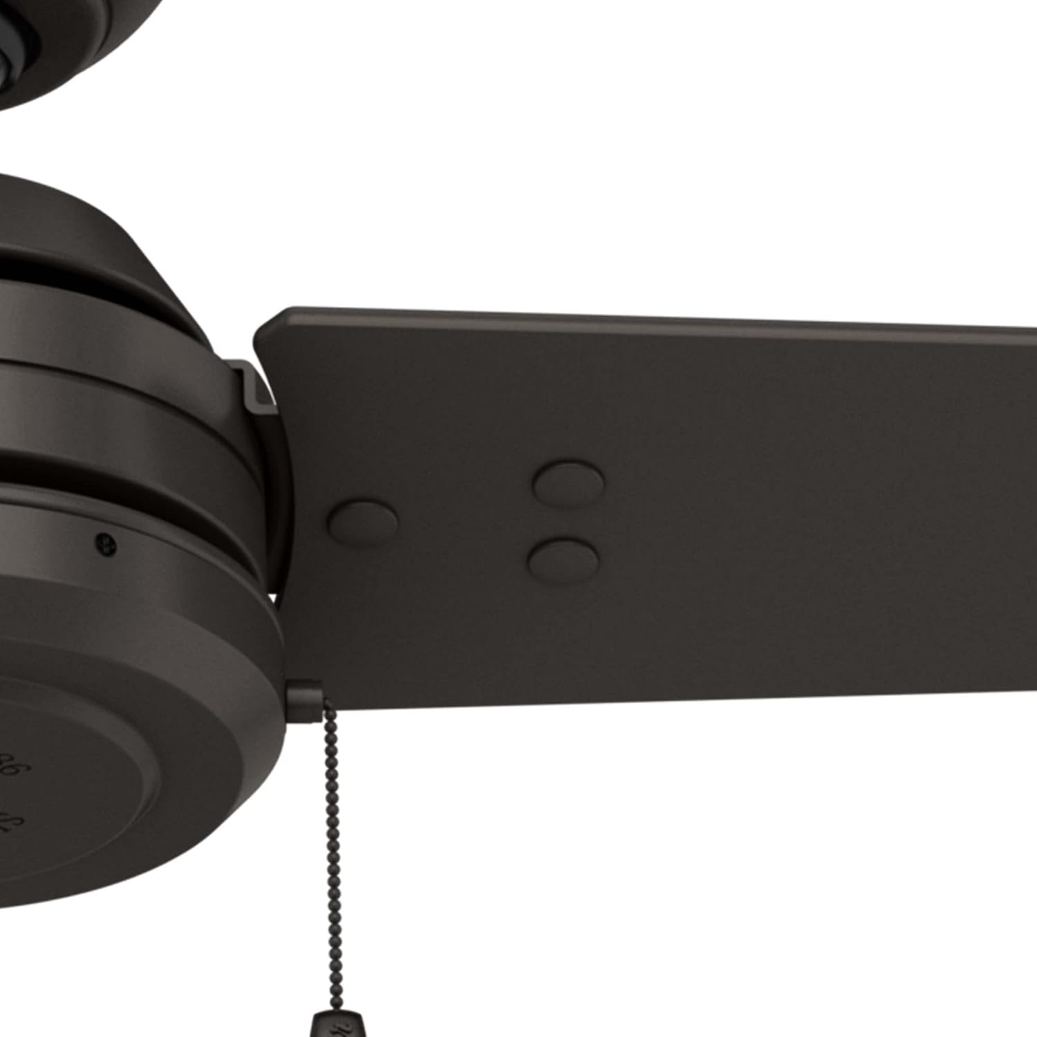 Hunter Cassius, Outdoor or Indoor, Ceiling Fan, 44 inch, Matte Black