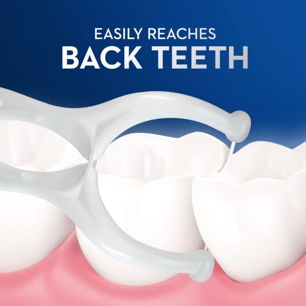 Oral B Glide Gum Care Floss Picks CleanTech Fiber Tension Control Unflavored Dental Picks Recyclable Bag 30 Count