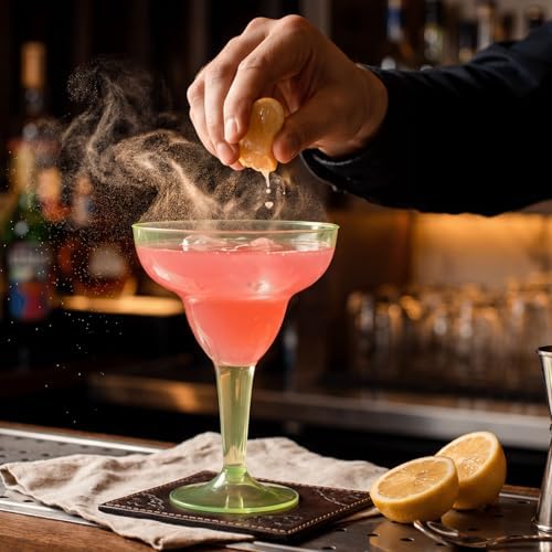 supernal 36pcs Neon Plastic Margarita Glasses Bulk