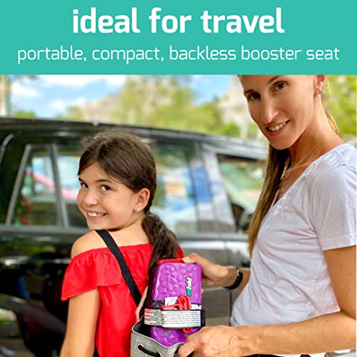 New Mifold Comfort Grab-and-go Car Backless Booster Seat-Compact and Portable for Every Day, Carpooling, Travel, Charcoal Grey