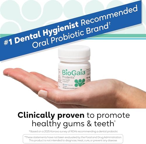 BioGaia Prodentis | Dental Probiotic Lozenges | Promotes Healthy Gums & Teeth | Defends Against Dental Problems | Replenishes Oral Microbiome