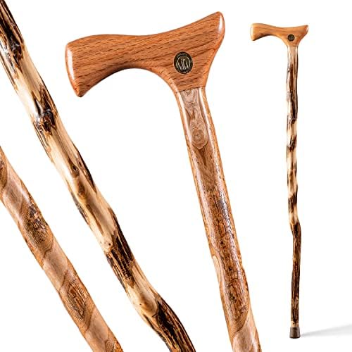 Brazos Wooden Walking Canes for Men and Women, Stable Walking Sticks for Seniors, Made in The USA