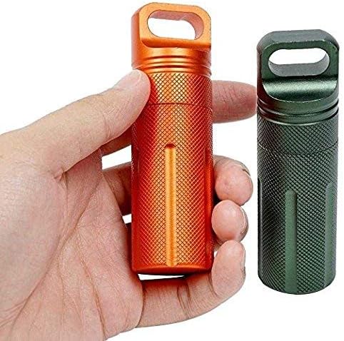 Ccanku C20 EDC Waterproof Case Military Level Survival Pill Match Case Box Container CNC Metal Seal Bottle Camping Essentials Tool
