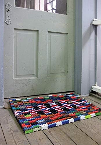 Kalalou Reclaimed Flip-Flop Door Mat Rectangle Welcome Mat, 30-inch Length