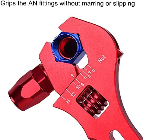 EVIL ENERGY AN Hose Fitting Adjustable Wrench Spanner Lightweight Aluminum 3AN-16AN Blue