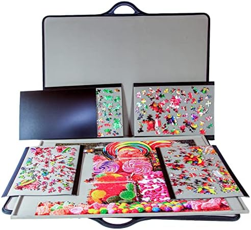 jigthings – Jigsort 1500 – Jigsaw Puzzle Board with Carry Case for Puzzles up to 35.5" x 25.5". Saves and Stores Most 1500 Piece Puzzles