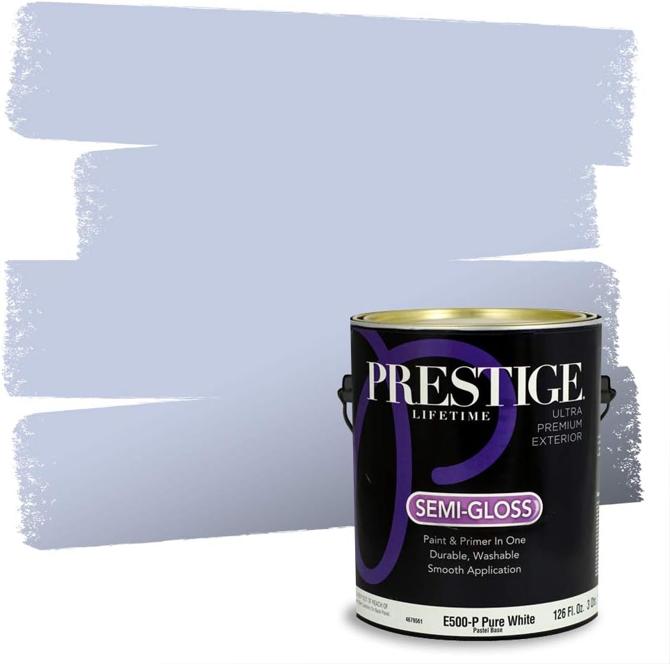 PRESTIGE Paints Exterior Paint and Primer In One, 1-Gallon, Satin, Comparable Match of Sherwin Williams* Blueblood*