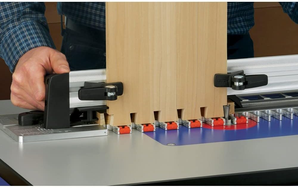 Rockler Leigh RTJ400 16" Router Table Dovetail Jig - Precision Router Jig for Through Dovetails - Box Joints and Finger Joints - Advanced